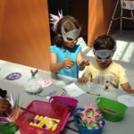 children making masks